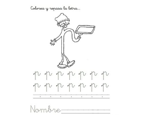 fichas de la p minúscula 3