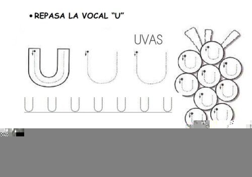Fichas de la U para imprimir 2