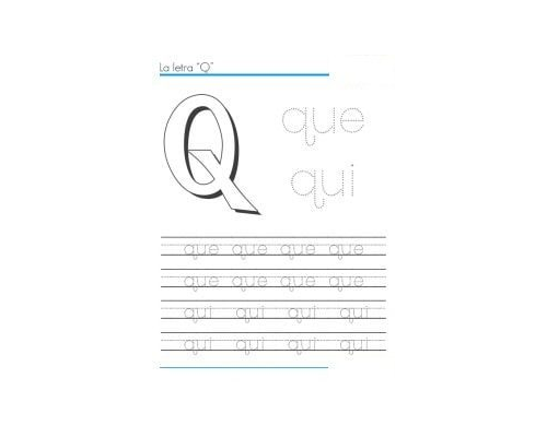 fichas de la Q para imprimir 2