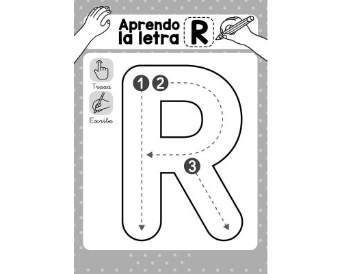 fichas de la R mayúscula 1