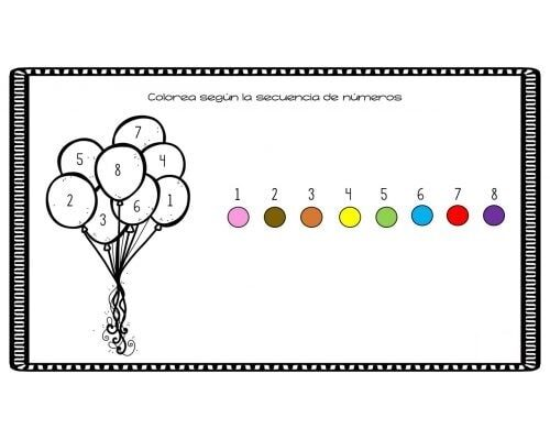 Aprendiendo los colores con tarjetas y fichas de colores para preescolar 2