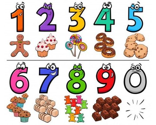 Fichas de números del 1 al 10 1