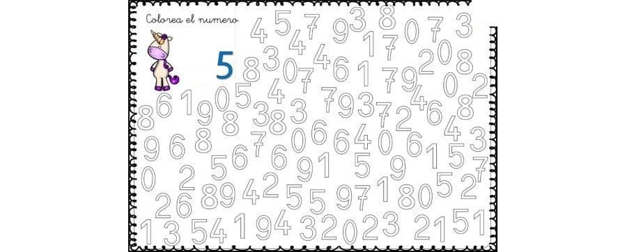 Fichas de colores para actividades de matemáticas y números 2