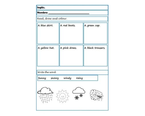 Integración de las fichas de inglés 5 primaria en el plan de estudios 3