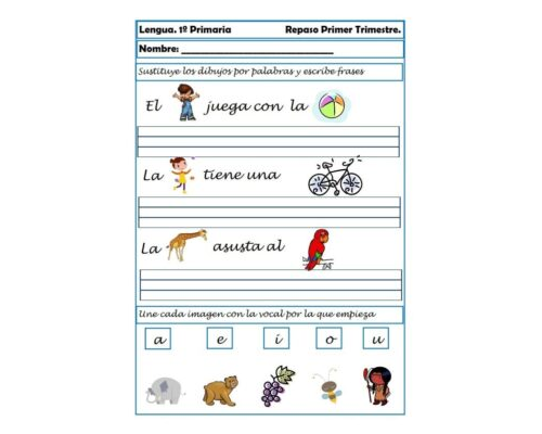 Relación de las fichas con la lecto-escritura y lógico-matemática 1