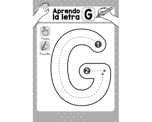 Fichas de la G para imprimir 2