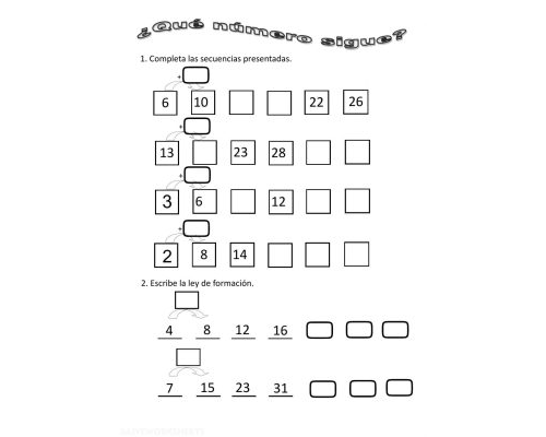 Números y operaciones matemáticas 3