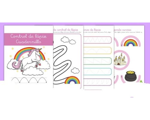 Fichas de unicornios para escribir 2
