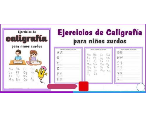 Fichas de caligrafia para adultos zurdos 2