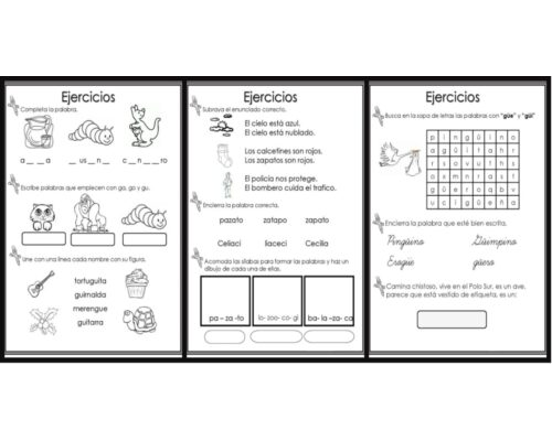 Fichas de repaso 2 primaria para la lectoescritura 2
