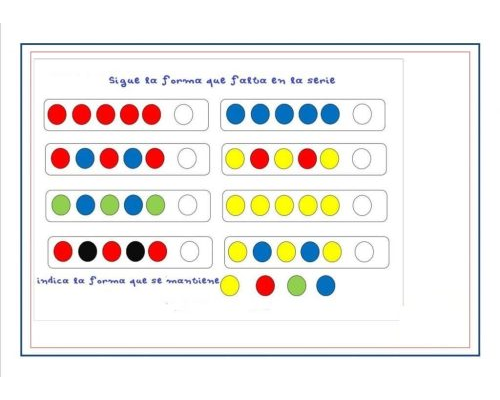 Fichas de colores específicas para agrupamiento y resolución de problemas 2