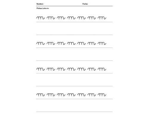 Fichas de la M minúscula 2