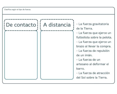 Fichas de repaso 4 primaria de Ciencias Naturales 3