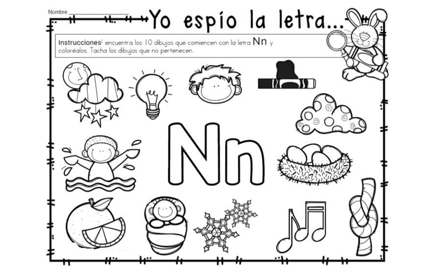Fichas de la N mayúscula 2