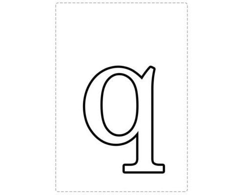 fichas de la q minúscula 3