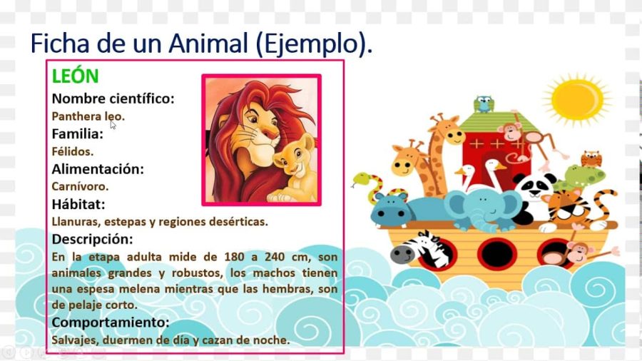 Fichas temáticas sobre animales 3
