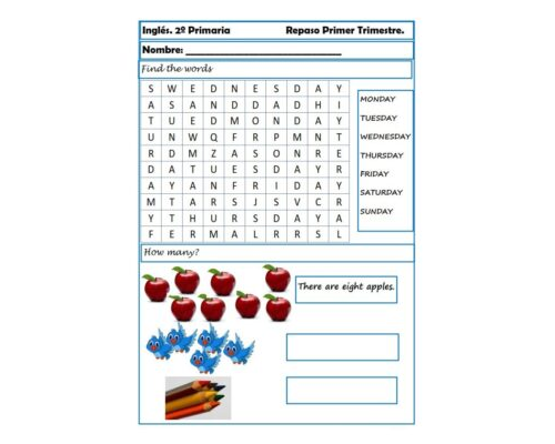 Refuerzo de la práctica de ejercicios de inglés interactivos 1