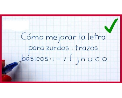 Fichas de caligrafia para adultos zurdos 1