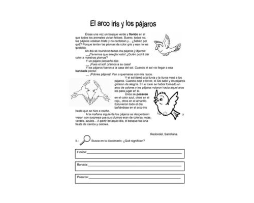 Fichas de pájaros para imprimir 3