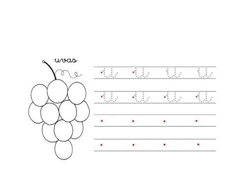 Fichas de la u minúscula 1