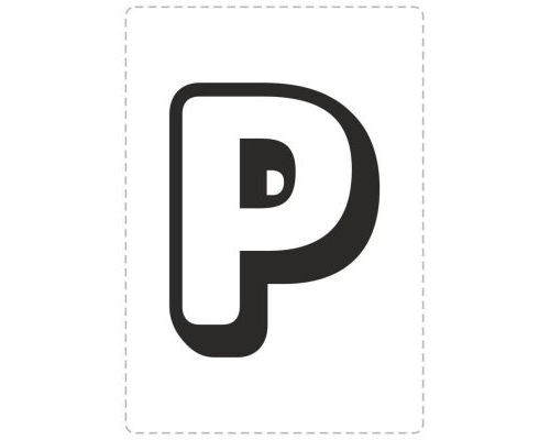 fichas de P mayúscula 2