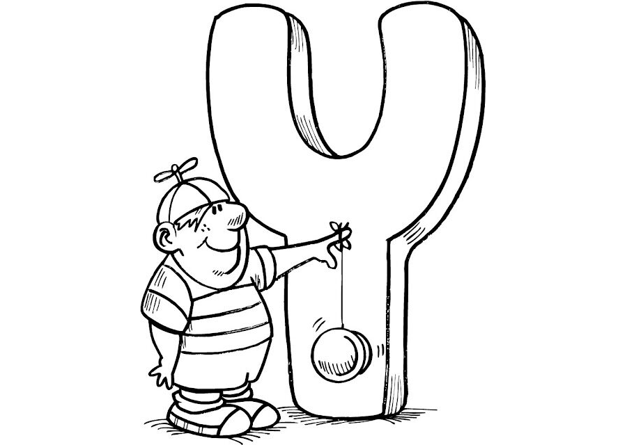 Fichas de la Y para colorear 2