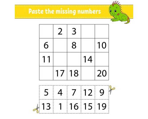 Inicio del aprendizaje de los números y las fichas en educación infantil 3