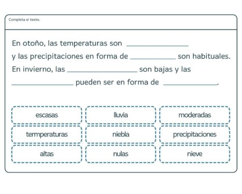 Fichas de repaso 4 primaria de Ciencias Naturales 1