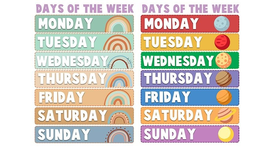 Recortar los días y ejercicios de memorización 1