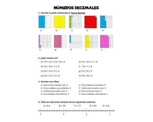 Números naturales y números decimales 2