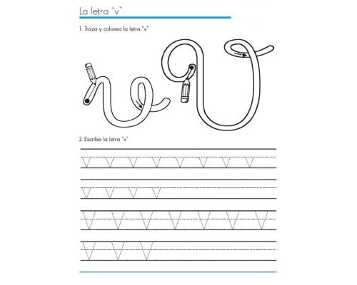 Fichas de la V para imprimir 2