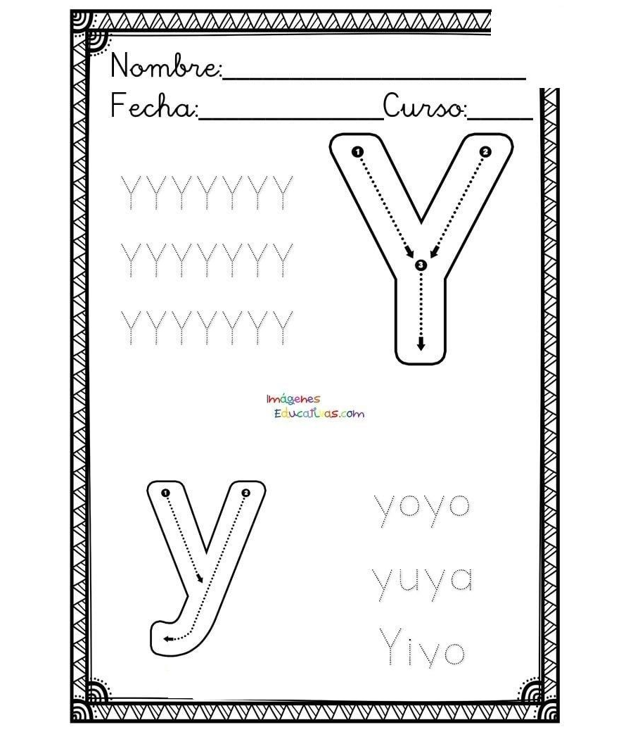 Fichas de la Y mayúscula 3