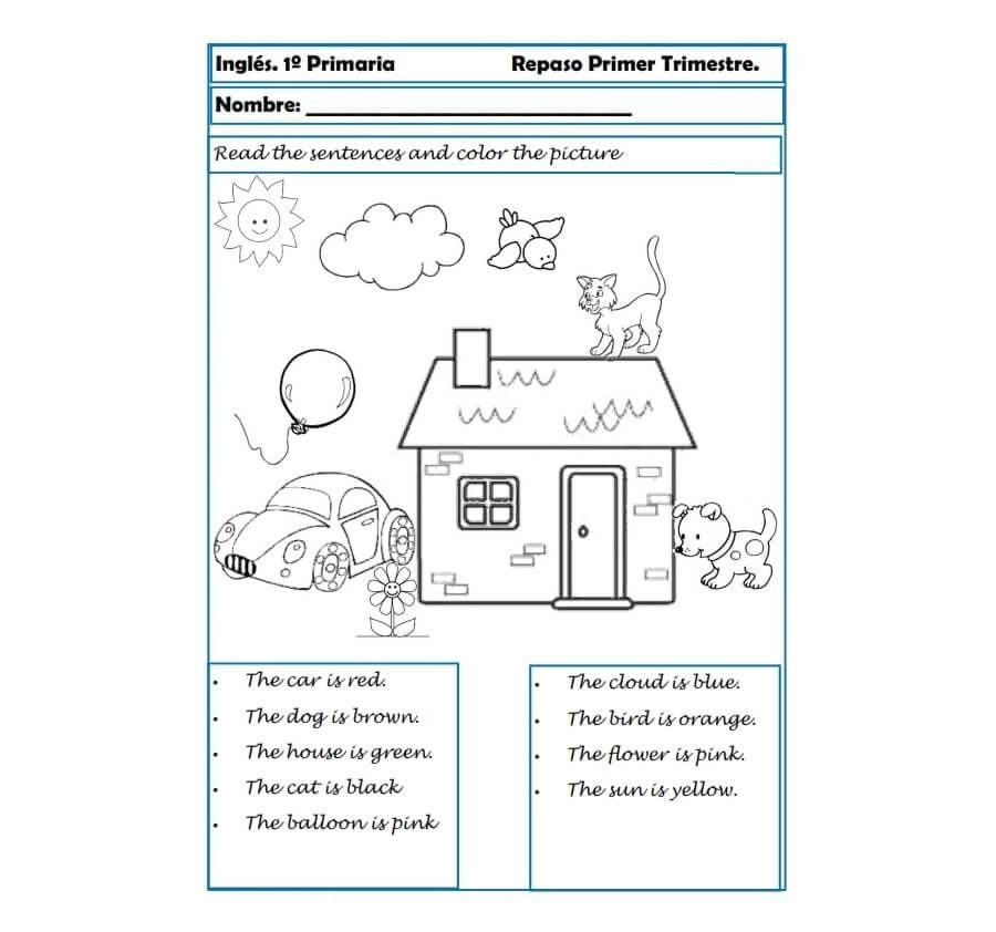 inglés 1 primaria relacionadas con las unidades infantiles 1