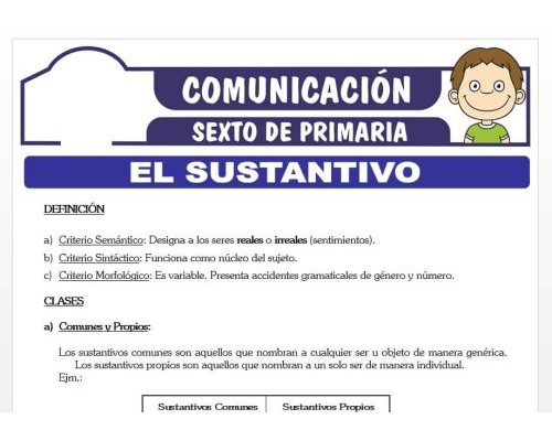 Definición de sustantivos 1