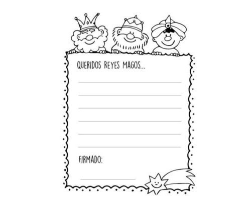 Ficha de Reyes Magos Decorar 3