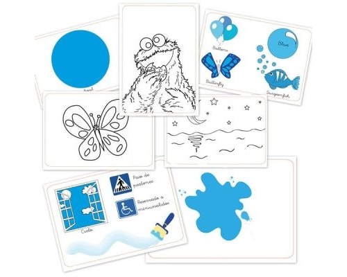 Recursos en Pinterest para fichas de color azul 1