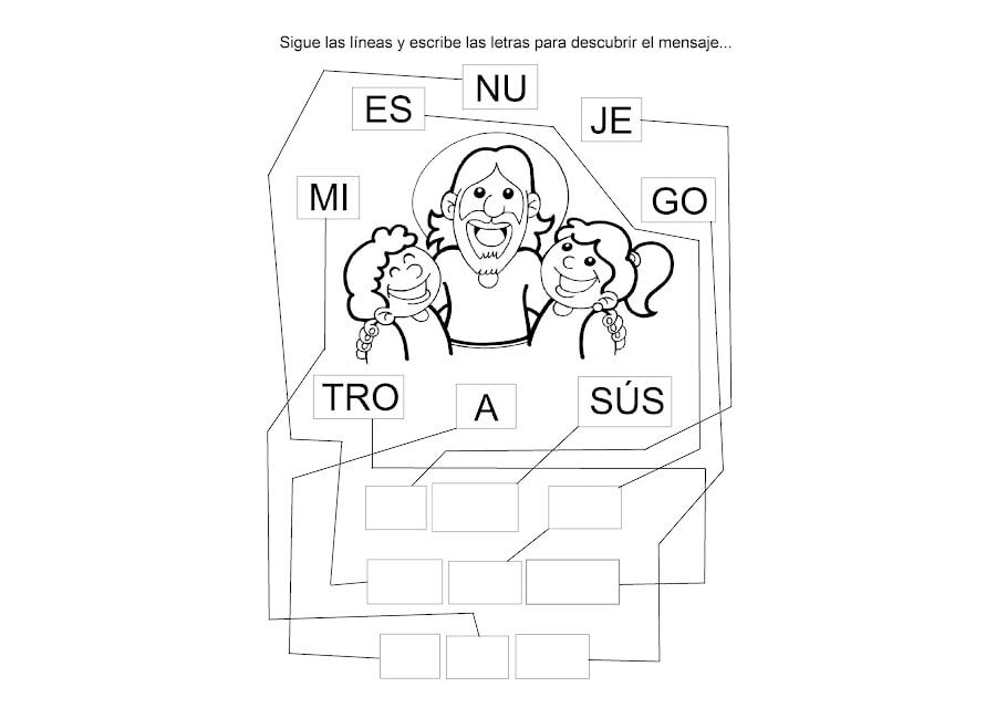 Fichas de Jesús para imprimir 2