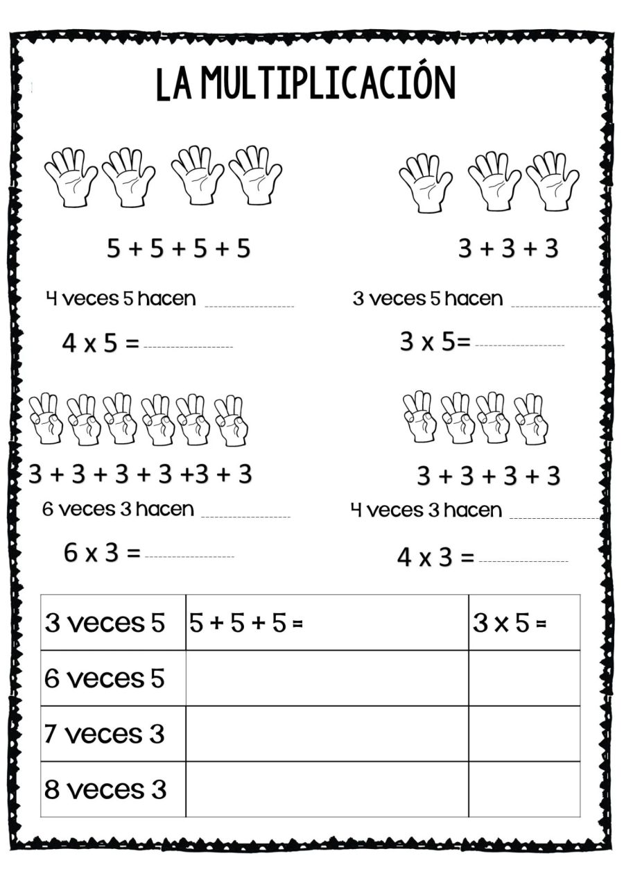 Fichas de Matemáticas 2 Primaria Operaciones 1