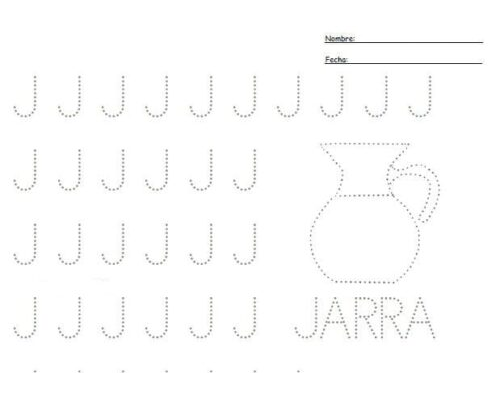 Fichas de la J mayúscula 3