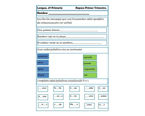 Recursos interactivos para el aprendizaje de lengua en 4º primaria 3