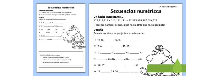 Ejemplos de actividades y juegos para reforzar las habilidades numéricas 1