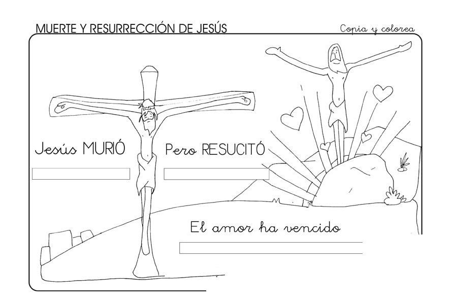 Fichas de Jesús para colorear 3