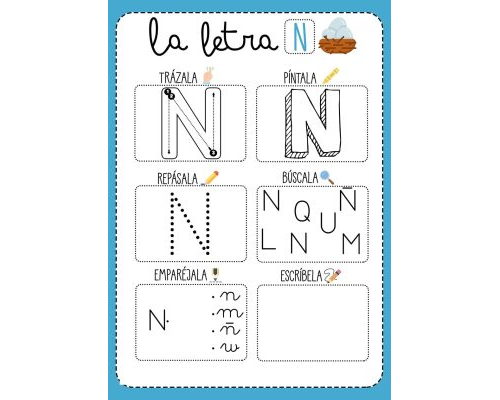 Fichas de la N mayúscula 1
