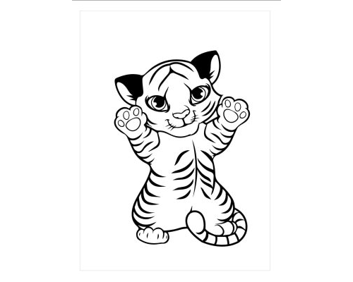 Fichas de tigres para imprimir 3