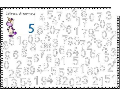 Fichas de colores para actividades de matemáticas y números 2