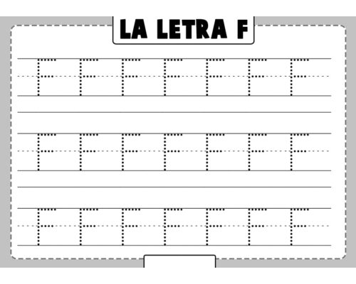 Fichas de la F mayúscula 3