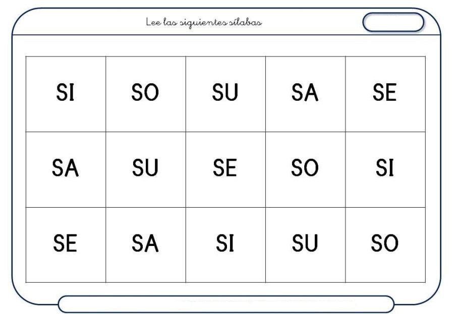 Fichas de consonantes para imprimir 2
