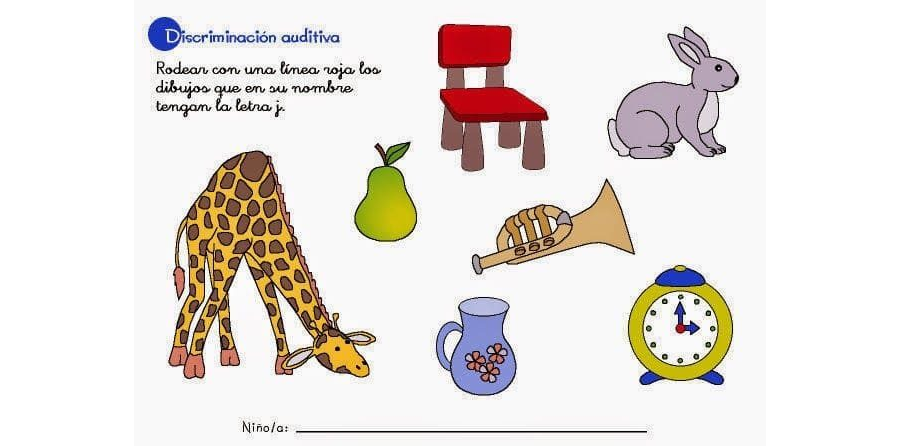 Percepción visual y discriminación auditiva 3