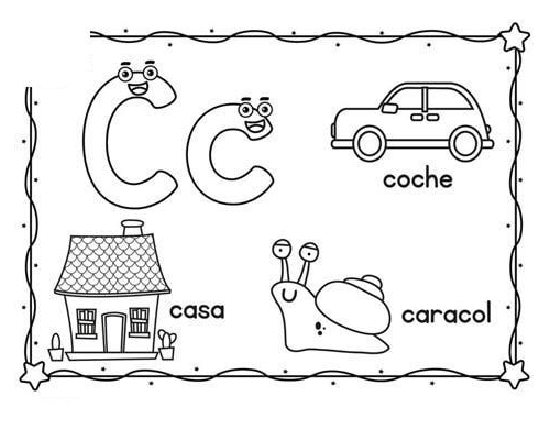 Fichas de la C para imprimir 1