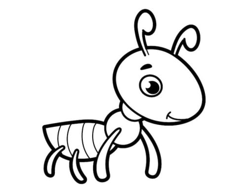 Fichas de hormigas para colorear 1